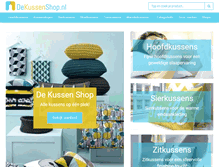 Tablet Screenshot of dekussenshop.nl